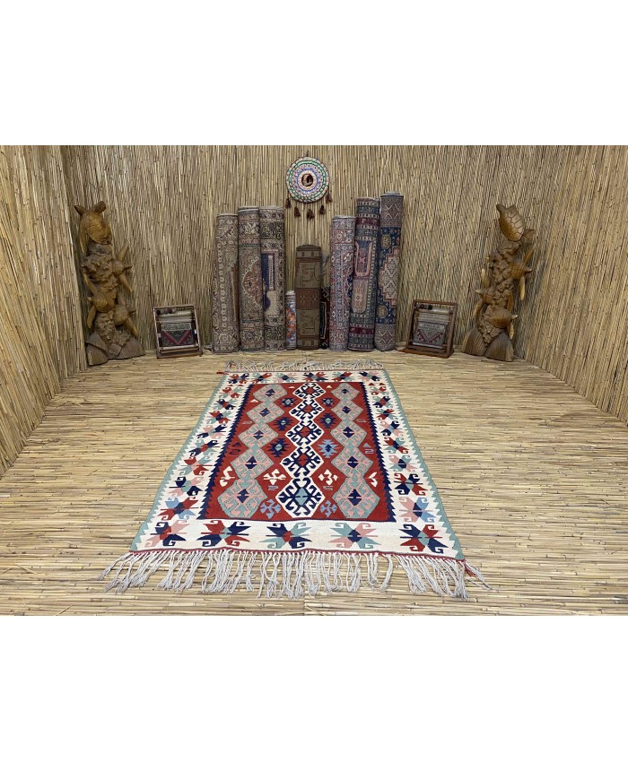 Handmade Turkish Kayseri Acrylic Original Kilim – FREE SHIPPING..!